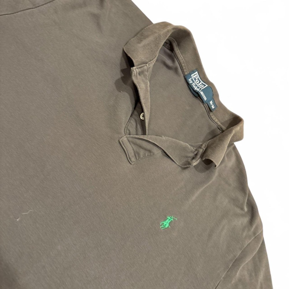 Polo Ralph Lauren Classic Fit Polo Shirt Charcoal Gray Green Pony Mens Medium